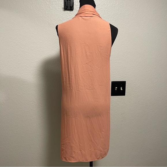 ASTR The Label Faux Wrap Front Tunic Womens MEDIUM Sleeveless Peach - Picture 5 of 6